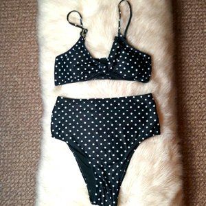 NWOT 2 piece bathing suit high waisted medium